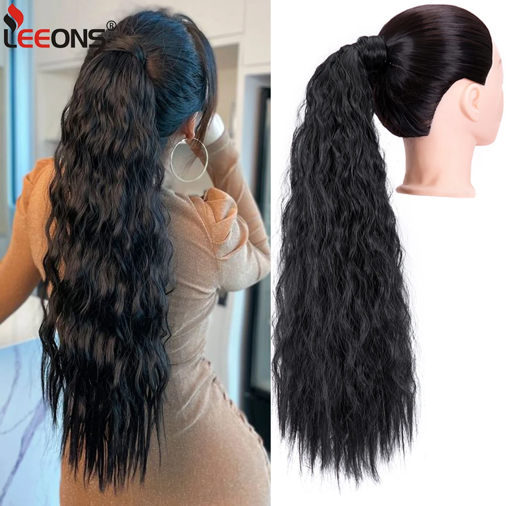 Curly Ponytail Corn Wave Black Hair Extensions Long Curly Wavy Ponytail Synthetic Ponytail Extensions For Daily Use 22 Inch
Curly Ponytail Corn Wave Black Hair Extensions Long Curly Wavy Ponytail Synthetic Ponytail Extensions For Daily Use 22 Inch
