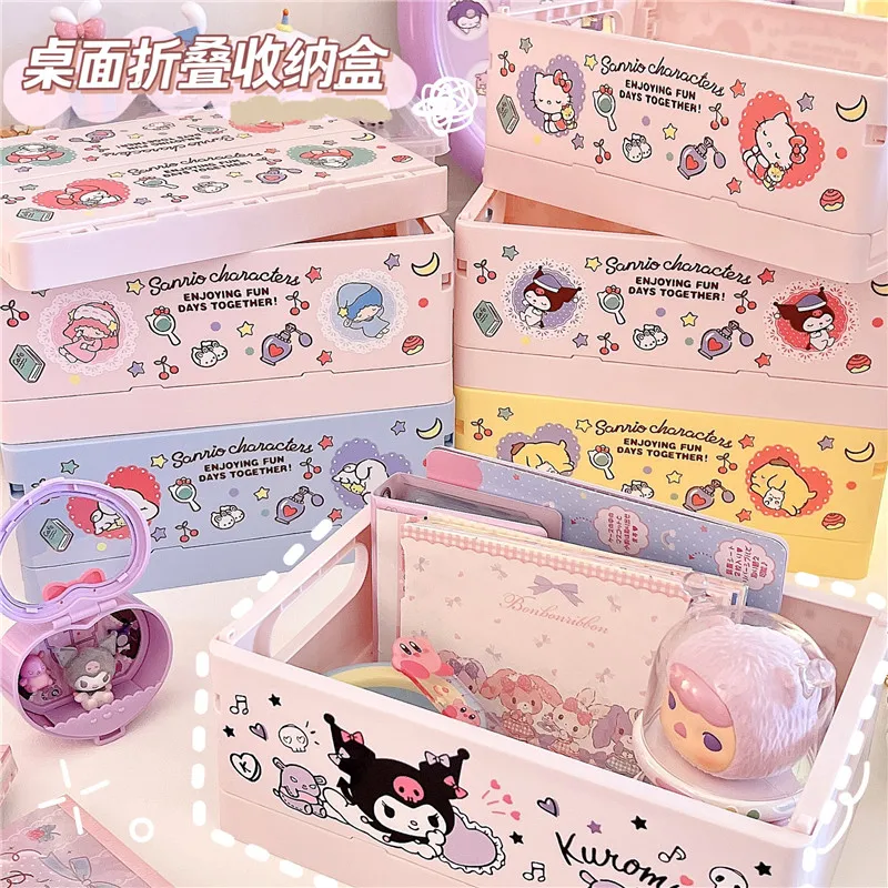 Kawaii My Melody Kuromi Desktop Folding Storage Stackable Toy Storage Basket with Handle Bathroom Storage Box Basket
Kawaii My Melody Kuromi Desktop Folding Storage Stackable Toy Storage Basket with Handle Bathroom Storage Box Basket