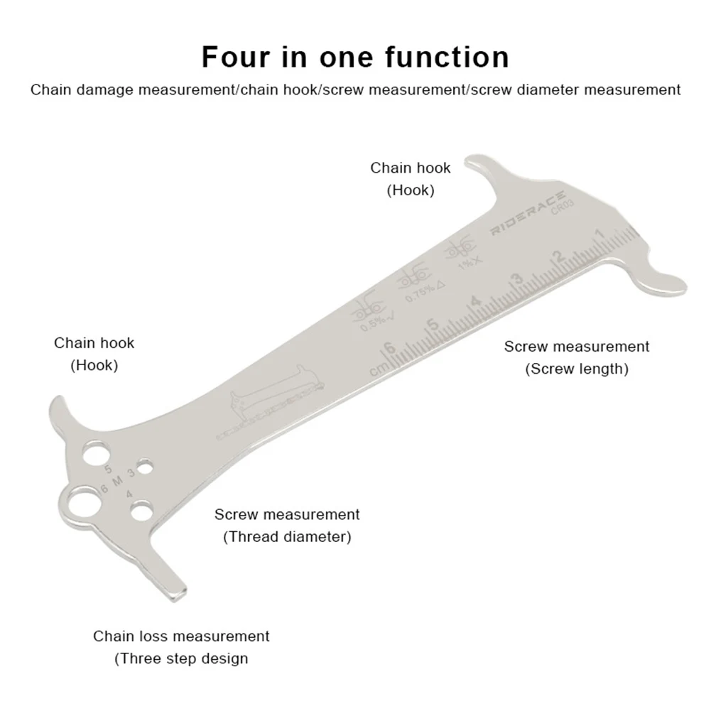 Bike Repair Tool Chain Checke Ruler Chain Checking Cycling Replacement Gauge Indicator Measuring Ruler High Quality
Bike Repair Tool Chain Checke Ruler Chain Checking Cycling Replacement Gauge Indicator Measuring Ruler High Quality