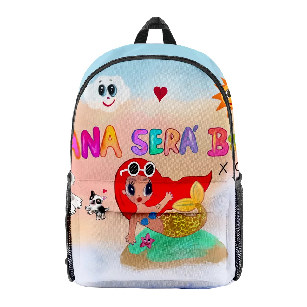 

Classic Manana Sera BonitoI pupil Bookbag Notebook Backpacks 3D Print Oxford Waterproof Boys/Girls Fashion Travel Backpacks