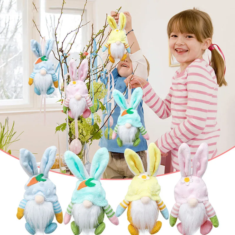 Easter decoration outdoor Easter Faceless Gnome Rabbit Doll Handmade Home Decoration Spring Hanging Bunny Ornaments Kids Gift
Easter decoration outdoor Easter Faceless Gnome Rabbit Doll Handmade Home Decoration Spring Hanging Bunny Ornaments Kids Gift