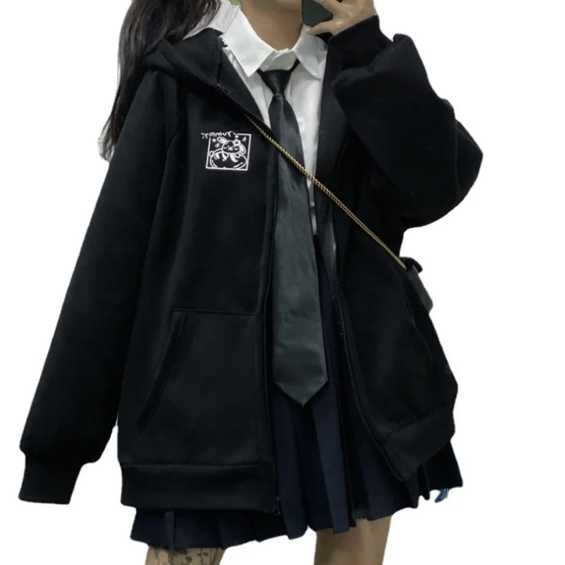 Hoodies Women's 2023 Long-sleeved Sweatshirt Women's College Style Loose Hooded Long Cardigan Zipper Coat Y2k Hoodie #SRN
Hoodies Women's 2023 Long-sleeved Sweatshirt Women's College Style Loose Hooded Long Cardigan Zipper Coat Y2k Hoodie #SRN