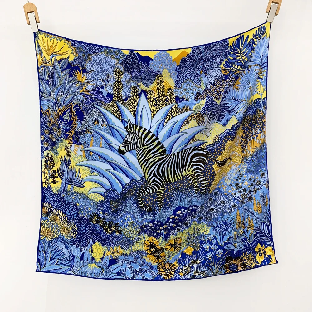 Zebra Silk Scarf Hems Rolled Scarfs Brand Square Bandanas Foulard Women 90 Summer Head Neck Shawls Handkerchief Decoration
Zebra Silk Scarf Hems Rolled Scarfs Brand Square Bandanas Foulard Women 90 Summer Head Neck Shawls Handkerchief Decoration