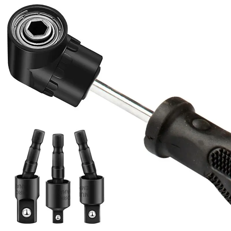 Black 1/4 3/8 1/2 Inch Hex Shank Drill Bit Angle Driver 105 Degree Right Angle Driver Screwdriver Power Tool Accessories Set
Black 1/4 3/8 1/2 Inch Hex Shank Drill Bit Angle Driver 105 Degree Right Angle Driver Screwdriver Power Tool Accessories Set