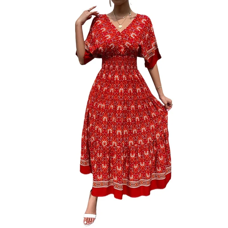 Self developed Yingshang spring and summer new 2022v collar sexy Printed Dress leisure vacation
Self developed Yingshang spring and summer new 2022v collar sexy Printed Dress leisure vacation