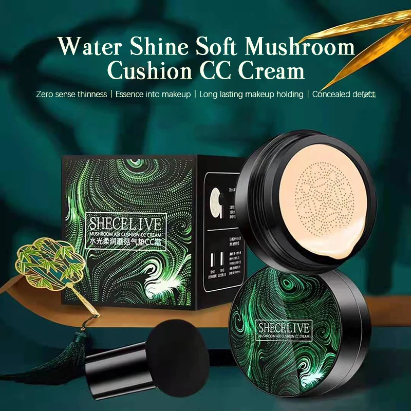 SHECELIVE Shengqili Water Light Soft Mushroom Head Cushion Cream Whitening Makeup Cosmetic Waterproof Brighten Concealer
SHECELIVE Shengqili Water Light Soft Mushroom Head Cushion Cream Whitening Makeup Cosmetic Waterproof Brighten Concealer