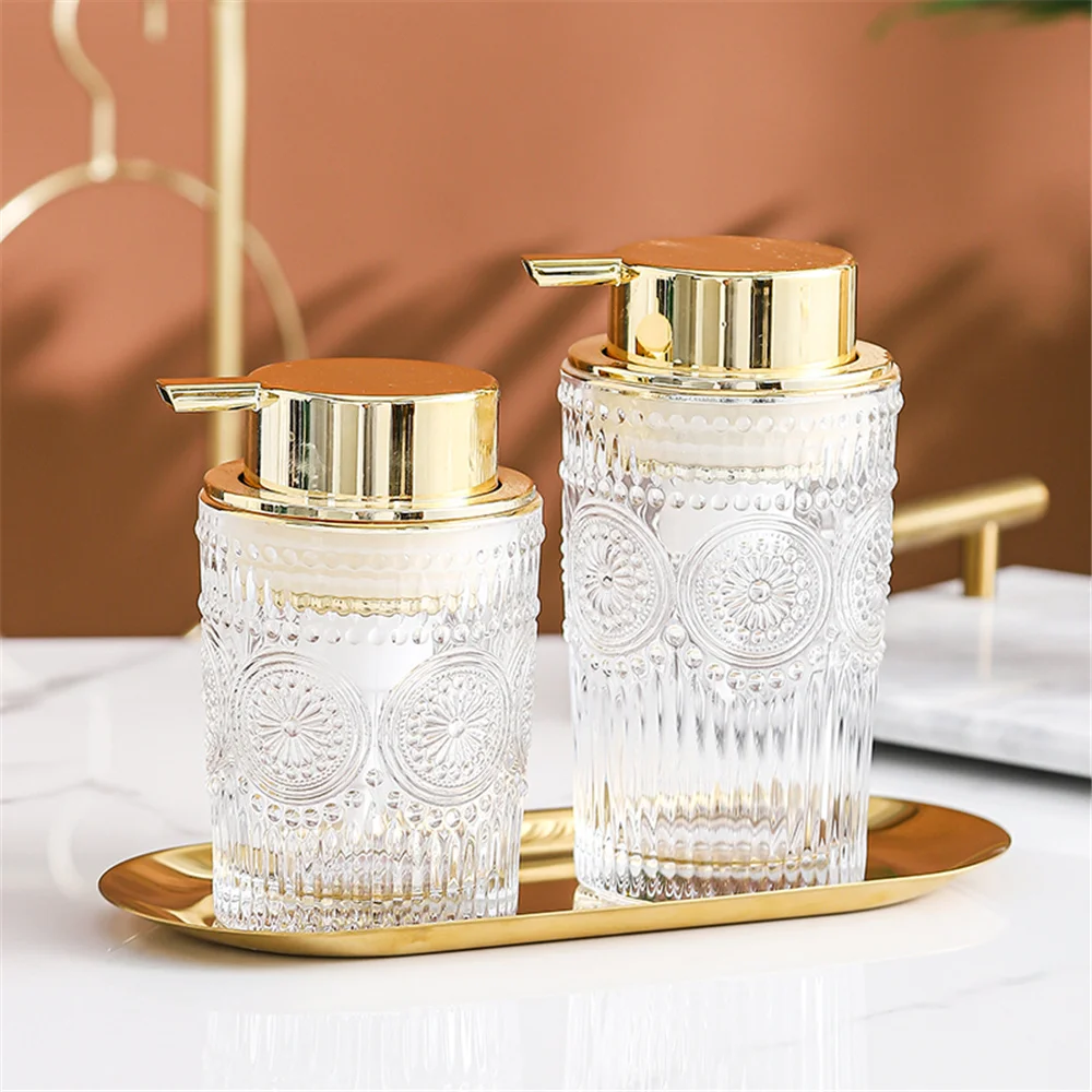 300/400ml Glass Liquid Soap Dispenser Bottle Bathroom Shampoo Lotion Bottle Shower Gel Foam Dispenser Bathroom Accessories Set
300/400ml Glass Liquid Soap Dispenser Bottle Bathroom Shampoo Lotion Bottle Shower Gel Foam Dispenser Bathroom Accessories Set