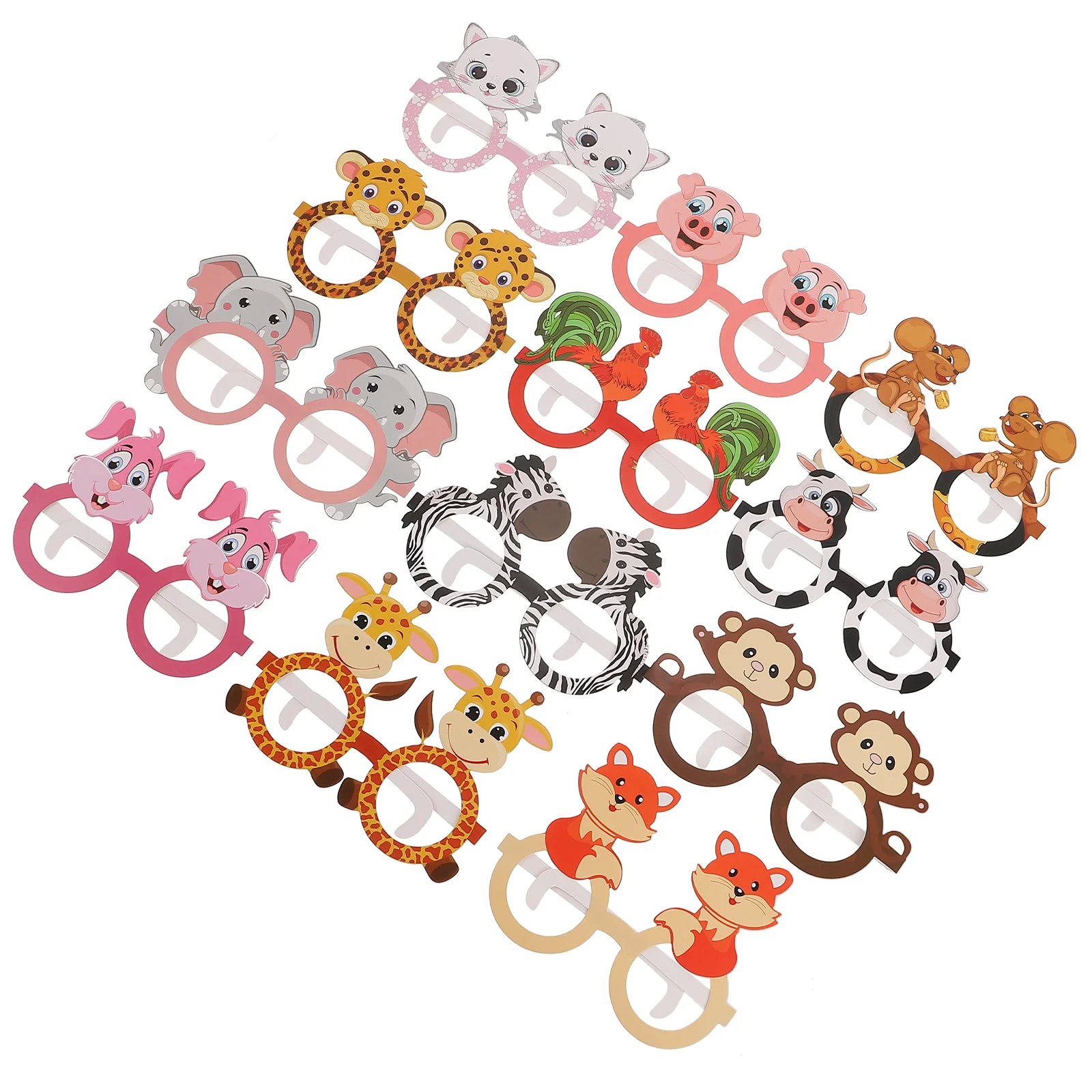 12Pcs Paper Eyeglasses Props Fun Glasses Props Photo Booth Props Animal Themed Paper Glasses for Decoration Photography Children
12Pcs Paper Eyeglasses Props Fun Glasses Props Photo Booth Props Animal Themed Paper Glasses for Decoration Photography Children