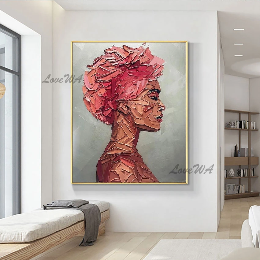 Bedroom Wall Decoration Sexy Lady Face Portrait Oil Painting Art Modern Heavy Knife Textured Wall Art Paintings Picture
Bedroom Wall Decoration Sexy Lady Face Portrait Oil Painting Art Modern Heavy Knife Textured Wall Art Paintings Picture