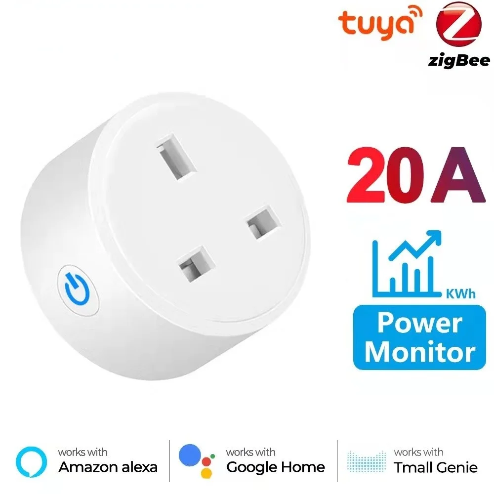 Tuya Zigbee 3.0 Smart Plug 16A/20A 220V Power Adapter Wireless Remote Control Works with Google Home Alexa Timer Mains Outlet
Tuya Zigbee 3.0 Smart Plug 16A/20A 220V Power Adapter Wireless Remote Control Works with Google Home Alexa Timer Mains Outlet