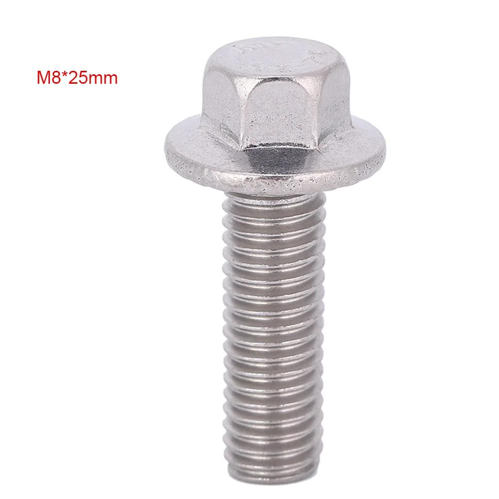 10pcs M8 Stainless Steel SS304 Hex Drive Flange Screws Cap Head Washer Bolts (M8*25mm) Flange
10pcs M8 Stainless Steel SS304 Hex Drive Flange Screws Cap Head Washer Bolts (M8*25mm) Flange