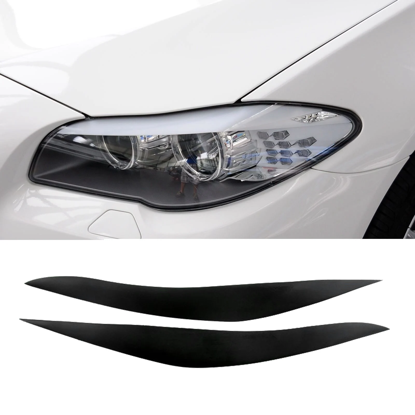 for BMW 5 Series F10 F11 F18 2010-2017 Matte black Headlights Eyebrow Eyelid Trim Cover Sticker Refitting
for BMW 5 Series F10 F11 F18 2010-2017 Matte black Headlights Eyebrow Eyelid Trim Cover Sticker Refitting