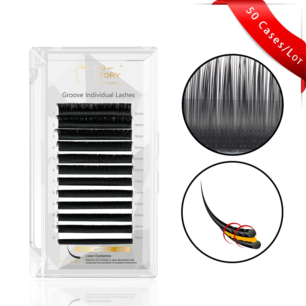 MEILAIMDY Groove Eyelashes Extension 50 Case Laser Processed Longer Lasting Softer Lighter Individual Faux Lash Black Mink
MEILAIMDY Groove Eyelashes Extension 50 Case Laser Processed Longer Lasting Softer Lighter Individual Faux Lash Black Mink