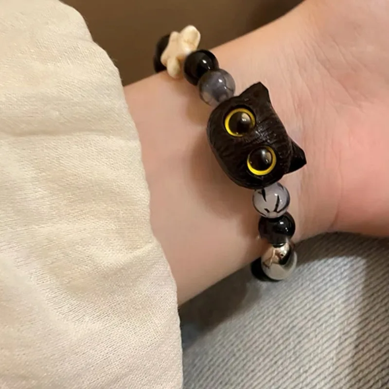 Little Black Cat Bracelets Women Men Cute Handmade Cartoon Animal Bracelets Fashion Charm Daily Bracelets Party Jewelry Gifts
Little Black Cat Bracelets Women Men Cute Handmade Cartoon Animal Bracelets Fashion Charm Daily Bracelets Party Jewelry Gifts