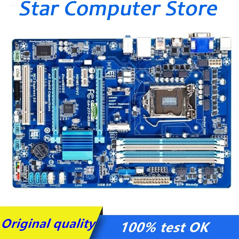 For Gigabyte GA-Z77-DS3H Z77-DS3H Computer USB3.0 SATA3 ATX Motherboard LGA 1155 DDR3 Z77 Z77M Desktop Mainboard Used
For Gigabyte GA-Z77-DS3H Z77-DS3H Computer USB3.0 SATA3 ATX Motherboard LGA 1155 DDR3 Z77 Z77M Desktop Mainboard Used