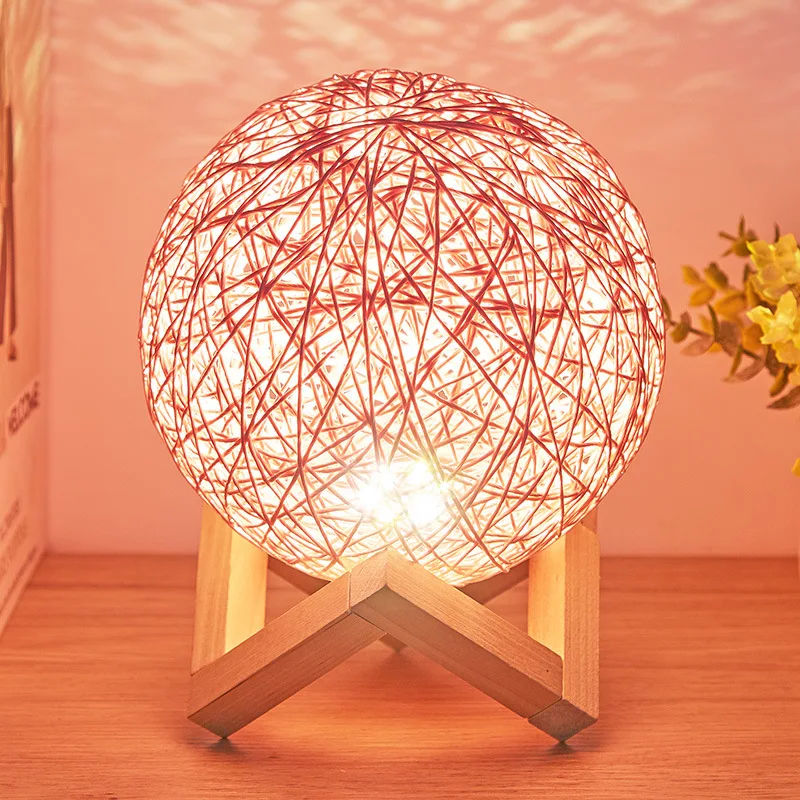 Rattan Ball Lamp Home Decore Dreamy Beautiful Bedroom Led Table Lamp Annual Meeting Light Luxury Gift Home Accessories
Rattan Ball Lamp Home Decore Dreamy Beautiful Bedroom Led Table Lamp Annual Meeting Light Luxury Gift Home Accessories