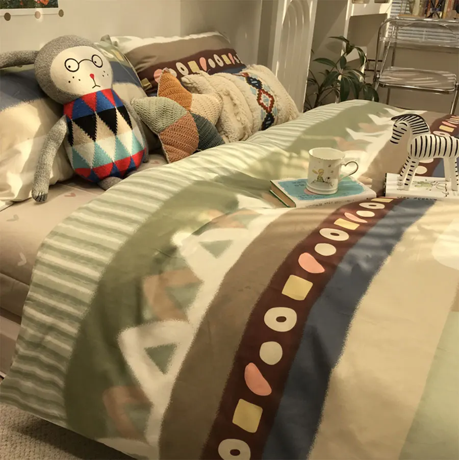 Fashion geometric bedding set teen,trend single double cotton twin full queen home textile flat sheet pillow case duvet cover 
Fashion geometric bedding set teen,trend single double cotton twin full queen home textile flat sheet pillow case duvet cover