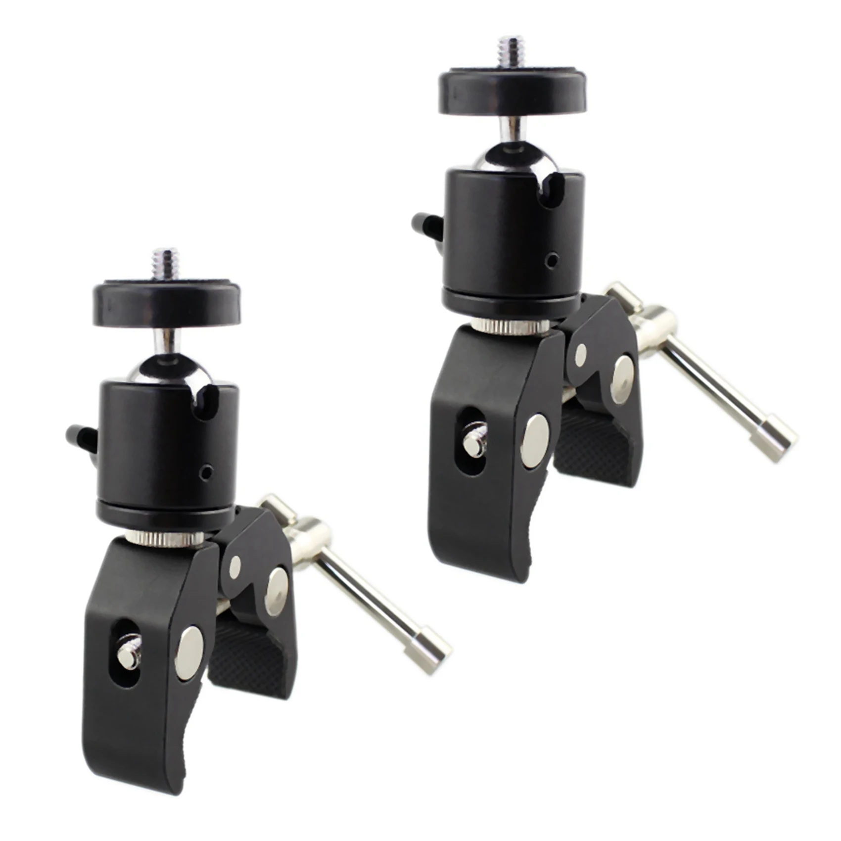 2X DSLR Ball Head Shoe Mount Camera Ball Mount Clamp 1/4 Inch -20 Tripod Head Hot Shoe Adapter and Cool Super Clamp
2X DSLR Ball Head Shoe Mount Camera Ball Mount Clamp 1/4 Inch -20 Tripod Head Hot Shoe Adapter and Cool Super Clamp