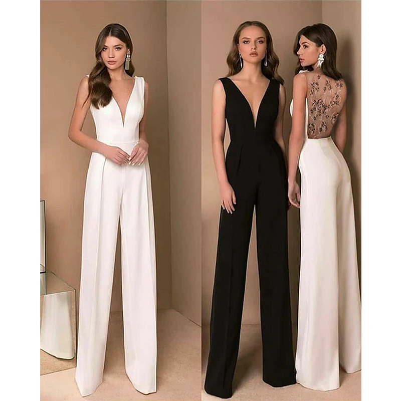 2022 Summer Clothes Sexy Wedding White Jumpsuit Onesie Long Womens Elegance For Party One Piece Ladies Chic Elegant Woman Romper
2022 Summer Clothes Sexy Wedding White Jumpsuit Onesie Long Womens Elegance For Party One Piece Ladies Chic Elegant Woman Romper
