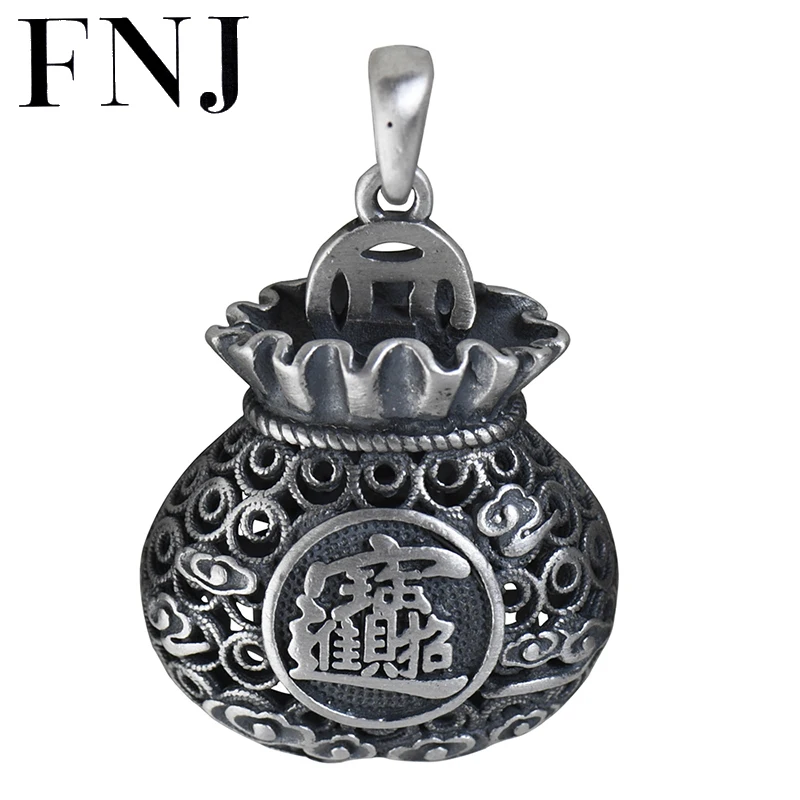 FNJ 990 Silver Pendant Vintage Money Bag Original Pure S990 Silver Pendants for Jewelry Making Women Fine
FNJ 990 Silver Pendant Vintage Money Bag Original Pure S990 Silver Pendants for Jewelry Making Women Fine