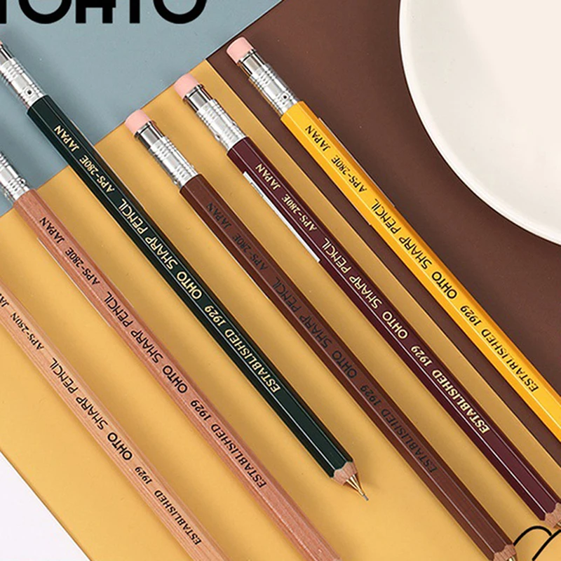 Hexagon Wood Mechanical Pencil Japanese Stationery Kawaii Pencil School Student
Hexagon Wood Mechanical Pencil Japanese Stationery Kawaii Pencil School Student