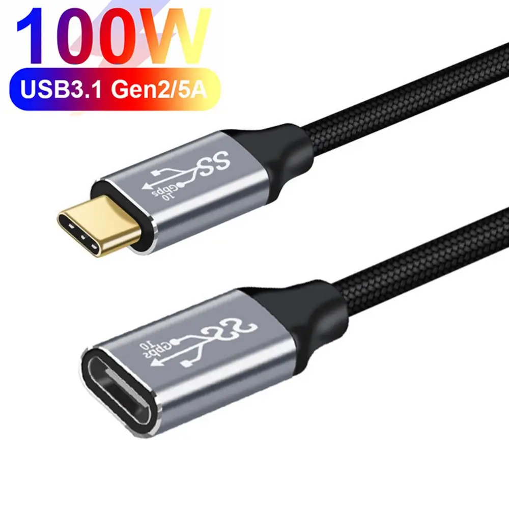 4K 60 Гц PD 100 Вт Кабель передачи данных штекер-гнездо USB 3,1 Gen 2 удлинитель Кабель для быстрой зарядки Type C кабель
4K 60 Гц PD 100 Вт Кабель передачи данных штекер-гнездо USB 3,1 Gen 2 удлинитель Кабель для быстрой зарядки Type C кабель