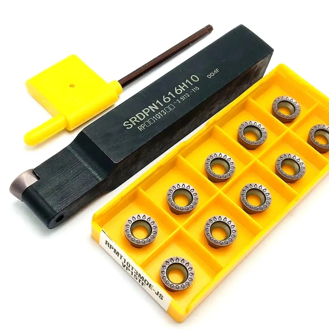 10Pcs RPMT10T3MO RPMW R5 CNC Internal Turning Insert Turning Tool Milling Lathe Tools SRDPN1616H10 Turning Tool Holder
10Pcs RPMT10T3MO RPMW R5 CNC Internal Turning Insert Turning Tool Milling Lathe Tools SRDPN1616H10 Turning Tool Holder