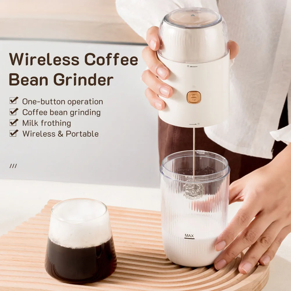 Portable Electric Coffee Grinder Wireless Milk Frother Egg Beater USB Rechargeable Milk Foam Maker Coffee Cup For Home Travel
Portable Electric Coffee Grinder Wireless Milk Frother Egg Beater USB Rechargeable Milk Foam Maker Coffee Cup For Home Travel