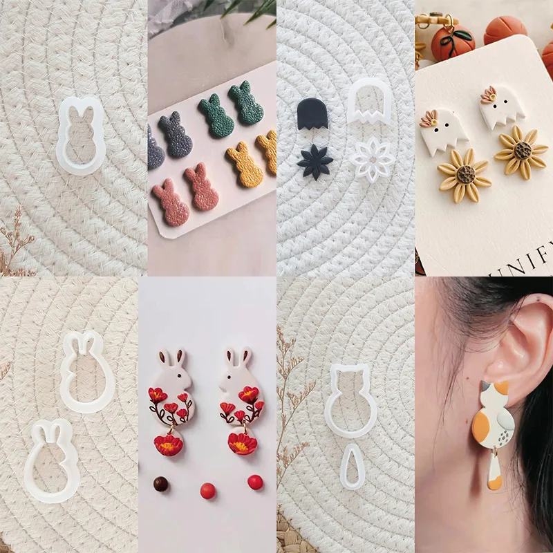 10 Styles Flower Elephant Rabbit Embossing Molds Soft Pottery Polymer Clay Cutter Diy Earring Jewelry Pendant Making Tool
10 Styles Flower Elephant Rabbit Embossing Molds Soft Pottery Polymer Clay Cutter Diy Earring Jewelry Pendant Making Tool