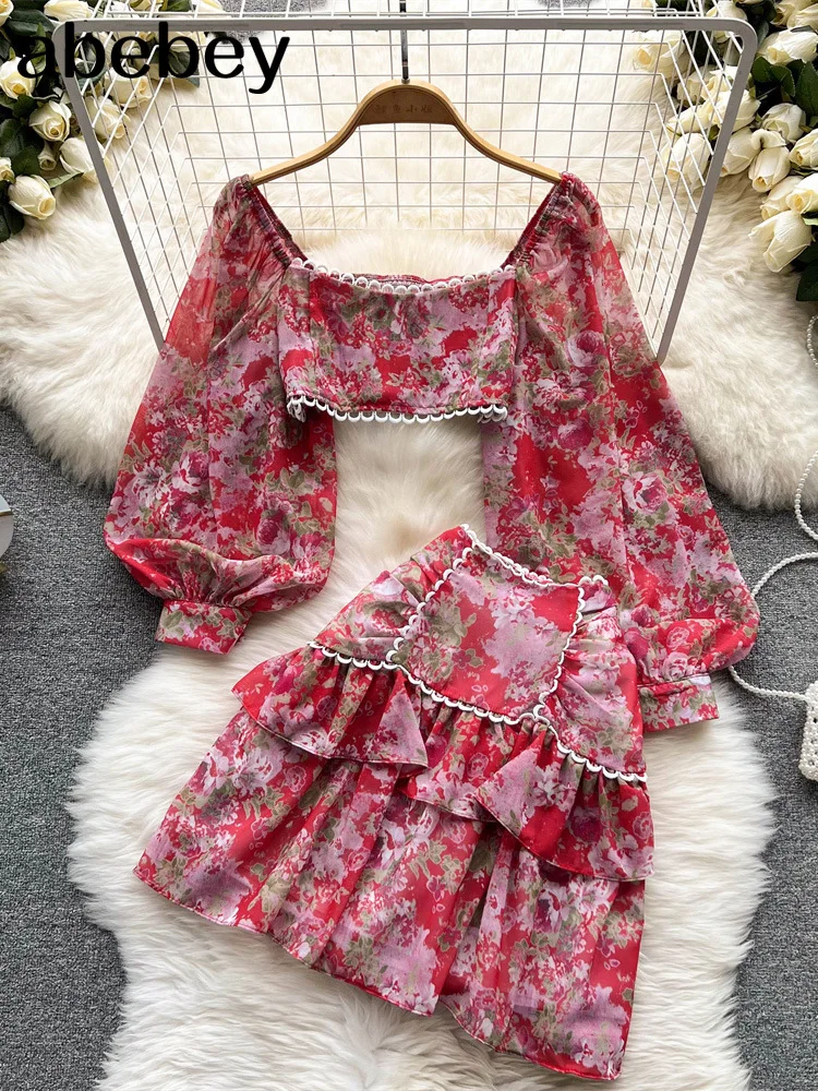 2022 Square Collar Suits Women Fashion Lantern Sleeve Suit Women Elegant Loose Ruffles Mini Skirts Suits Female Ladies
2022 Square Collar Suits Women Fashion Lantern Sleeve Suit Women Elegant Loose Ruffles Mini Skirts Suits Female Ladies