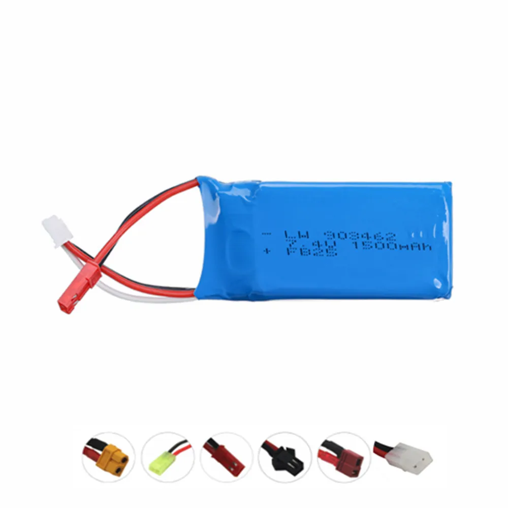 7.4V 1500mah Lipo battery for WLtoys 144001 V913 L959 L969 L979 L202 L212 A959 12428 HJ816 HJ817 RC cars model 903462-2S Battery
7.4V 1500mah Lipo battery for WLtoys 144001 V913 L959 L969 L979 L202 L212 A959 12428 HJ816 HJ817 RC cars model 903462-2S Battery