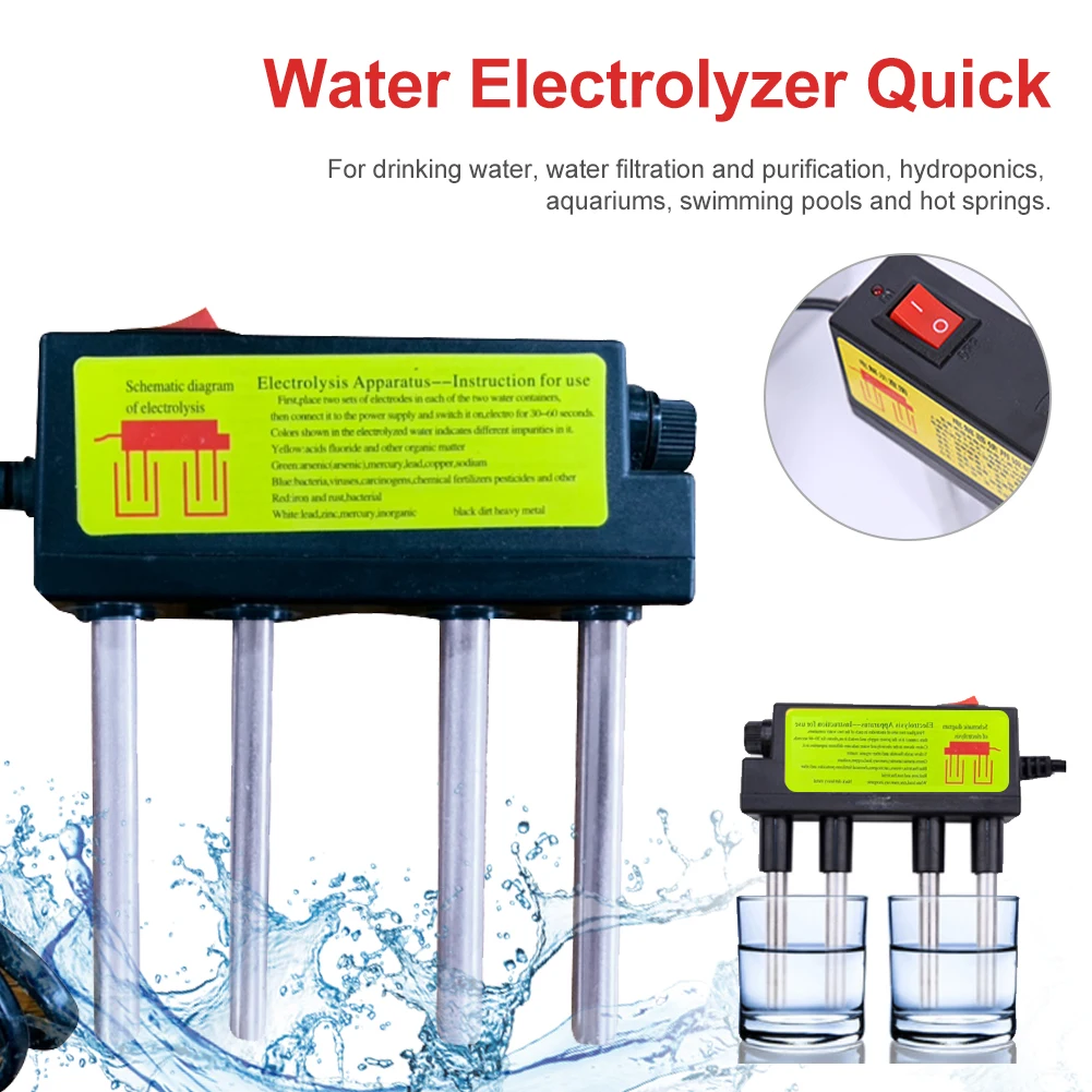 Water Electrolyzer 220 volts Quality Tester Water Purity Filter Electrolysis Iron Bars Measuring Tool Home Use 50-200mg/L.
Water Electrolyzer 220 volts Quality Tester Water Purity Filter Electrolysis Iron Bars Measuring Tool Home Use 50-200mg/L.