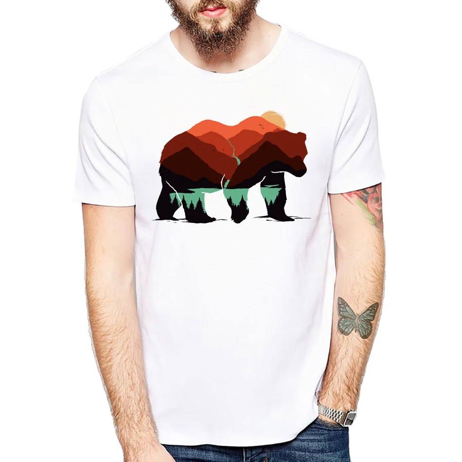 Summer Fashion New Creative Trend animal Pattern stay wild BEAR/deer/Wolf t shirts For Men/Women streetwear Print T-shirts
Summer Fashion New Creative Trend animal Pattern stay wild BEAR/deer/Wolf t shirts For Men/Women streetwear Print T-shirts
