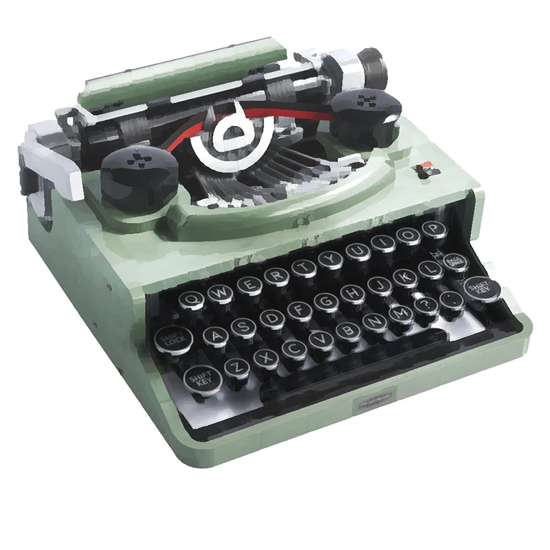 Expert Classical Style 21327 Green Retro Typewriter Model Creative Series Building Block Brick Toys Christmas Kids Gift
Expert Classical Style 21327 Green Retro Typewriter Model Creative Series Building Block Brick Toys Christmas Kids Gift