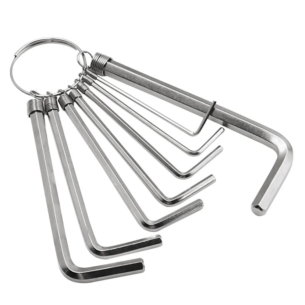 Hexagon Socket Wrench Set With Key Ring Buckle Multi-purpose Repair Tool Wrenches Hex Keys Hand Tools Accessories
Hexagon Socket Wrench Set With Key Ring Buckle Multi-purpose Repair Tool Wrenches Hex Keys Hand Tools Accessories