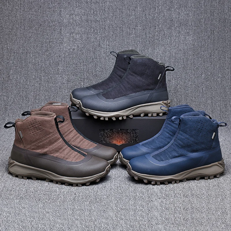 MEN`S winter 200g Insulation waterproof Genuine leather hiking boots Mens wool liner anti-slip trekking walking boots for-25C
MEN`S winter 200g Insulation waterproof Genuine leather hiking boots Mens wool liner anti-slip trekking walking boots for-25C