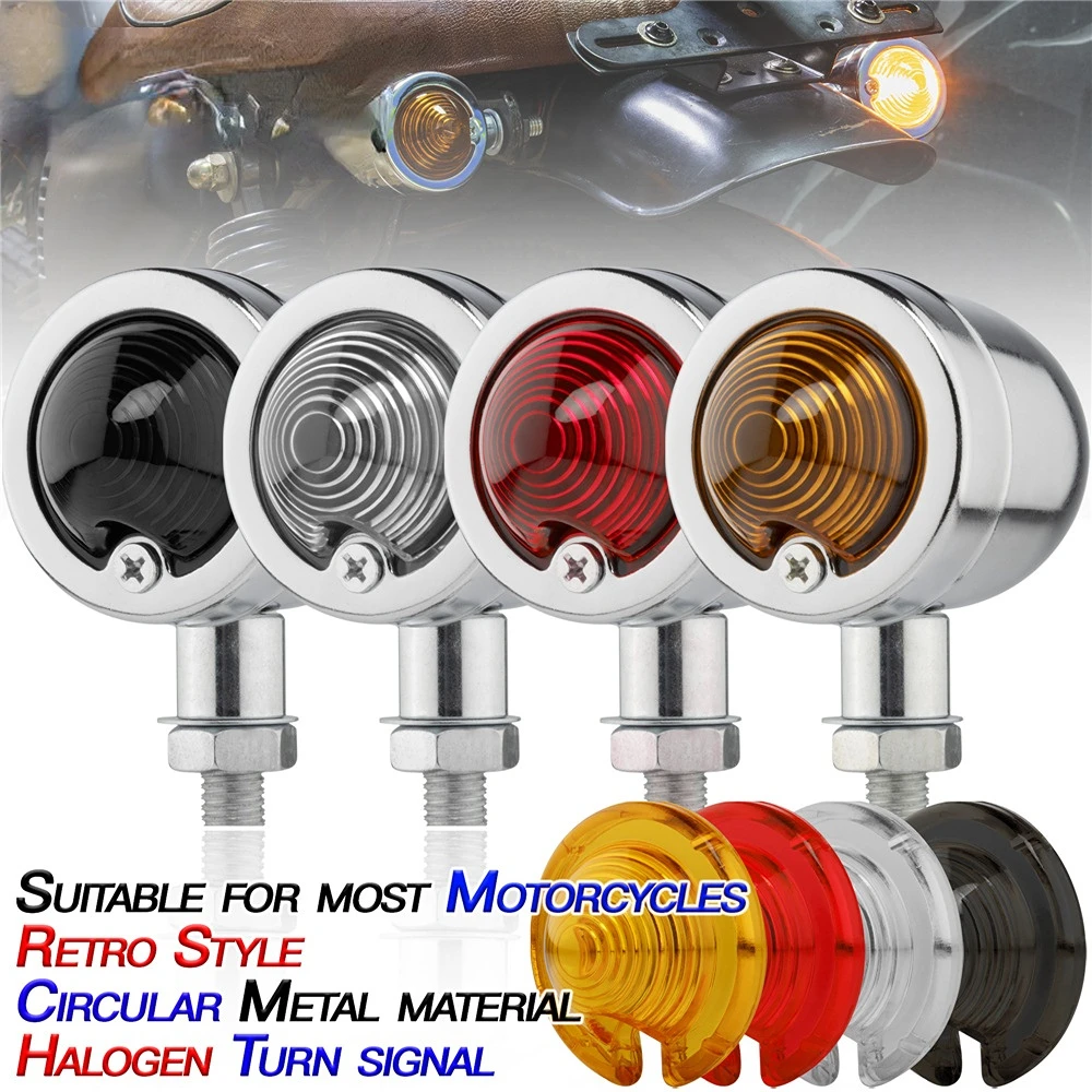 Harley cruise Prince retro motorcycle accessories metal retro turn signal turn light silver
Harley cruise Prince retro motorcycle accessories metal retro turn signal turn light silver