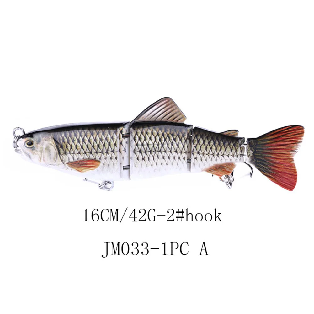 1pc 16cm Fishing Lures Robotic Swimming Lure Bait Wobblers 4-Segement Alluring Fish Lifelike Design Baits Pesca Iscas Tackle
1pc 16cm Fishing Lures Robotic Swimming Lure Bait Wobblers 4-Segement Alluring Fish Lifelike Design Baits Pesca Iscas Tackle