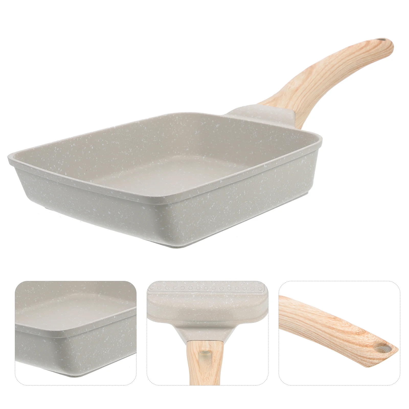 

Egg Frying Pan Wok Pan Wok Induction Cooktop Pan Japanese Omelette Pan Non Stick Egg Pan Fried Steak Stone Pan