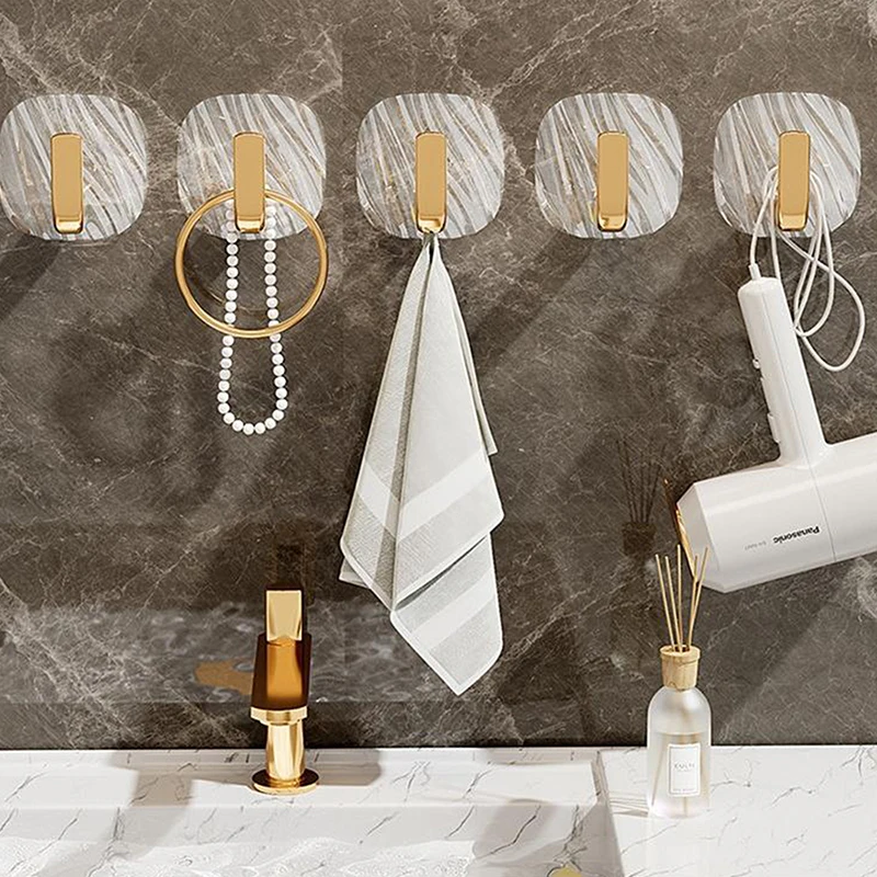 4PCS Light Luxury Waterproof HooksTransparent Adhesive Hooks Hotel Bathroom Decoration No Trace Clothes Hanging
4PCS Light Luxury Waterproof HooksTransparent Adhesive Hooks Hotel Bathroom Decoration No Trace Clothes Hanging