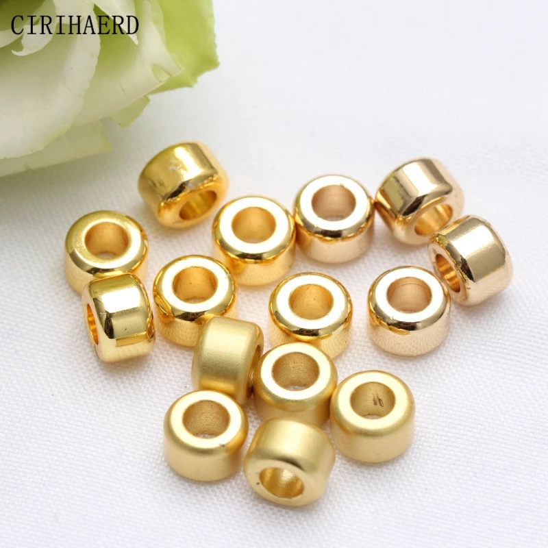 14K/18K Gold Plated Brass Spacer Beads DIY Jewelry Accessories Positioning Beads Components For Jewelry Making Wholesale Bulk
14K/18K Gold Plated Brass Spacer Beads DIY Jewelry Accessories Positioning Beads Components For Jewelry Making Wholesale Bulk