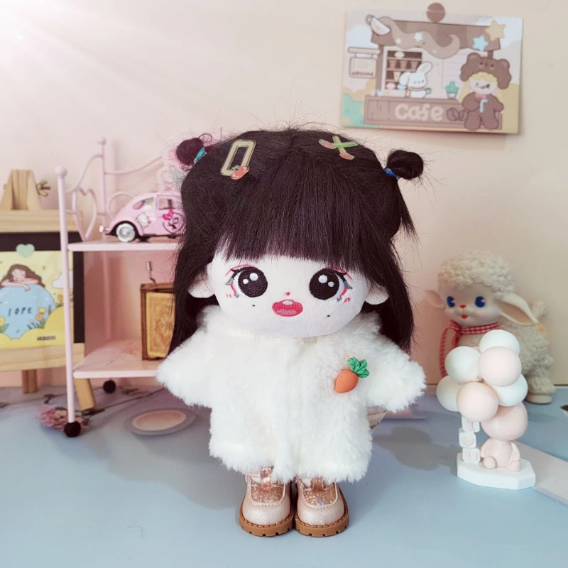 2PCS Doll Clothes Set 20cm Cotton Plush Doll's Clothes White Plush Coat Cotton Stuffed Baby Dolls Accessories Handmade
2PCS Doll Clothes Set 20cm Cotton Plush Doll's Clothes White Plush Coat Cotton Stuffed Baby Dolls Accessories Handmade