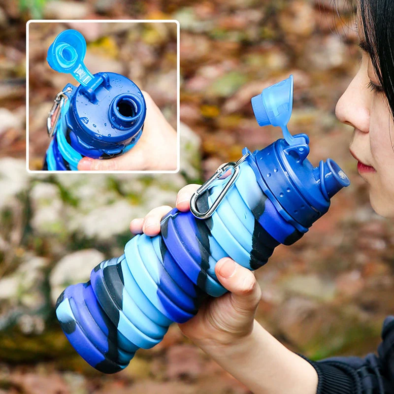 500ml Silicone Collapsible Sports Water Cup Men And Women Telescopic Cup Outdoor Travel Bottle Portable Cold Water Bottle 
500ml Silicone Collapsible Sports Water Cup Men And Women Telescopic Cup Outdoor Travel Bottle Portable Cold Water Bottle