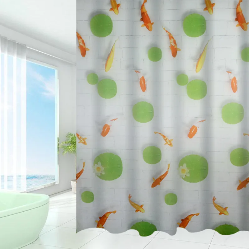 Fashion Lotus Pond Waterproof Shower Curtain Bathroom Curtain Bathroom Waterproof Peva Curtain Shower Curtain Cloth
Fashion Lotus Pond Waterproof Shower Curtain Bathroom Curtain Bathroom Waterproof Peva Curtain Shower Curtain Cloth