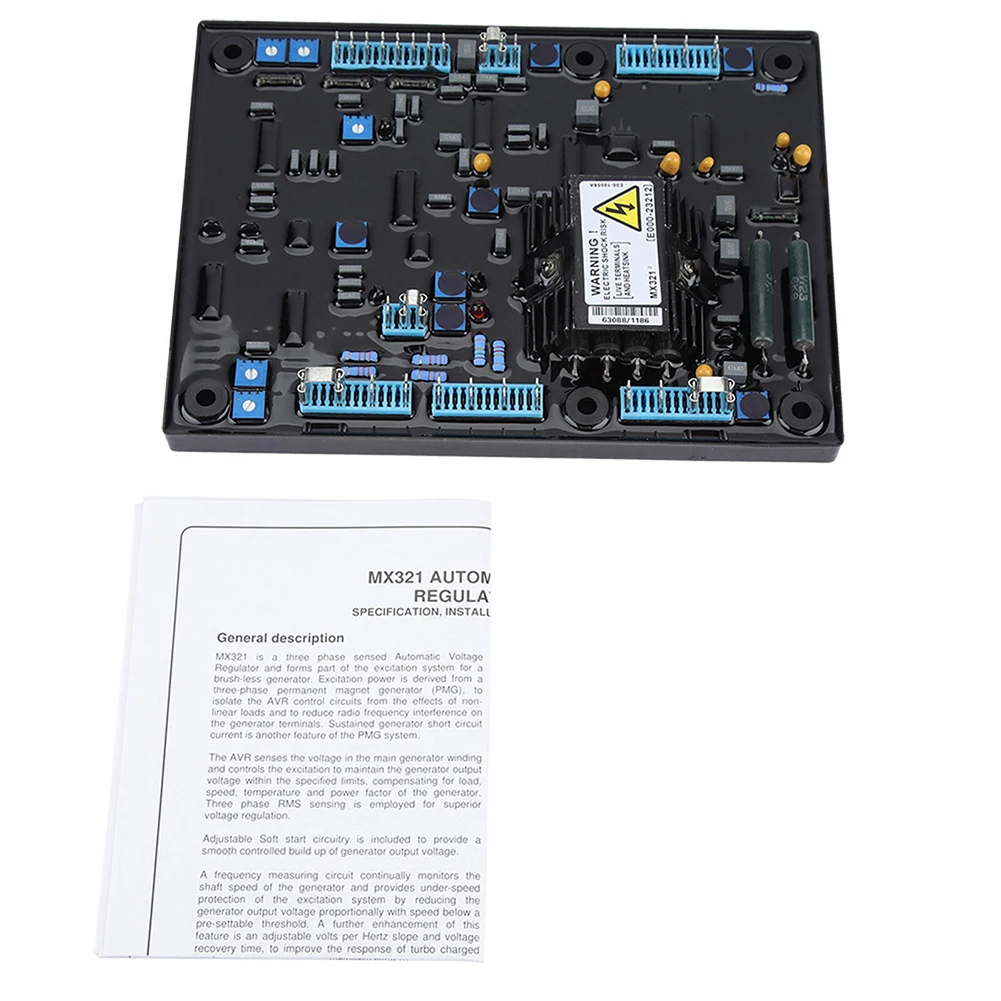 MX321 AVR двухфазный индукционный автоматический регулятор напряжения, контроллер напряжения, генераторная установка E000-23212 E00023212, электроинст...
MX321 AVR двухфазный индукционный автоматический регулятор напряжения, контроллер напряжения, генераторная установка E000-23212 E00023212, электроинст...
