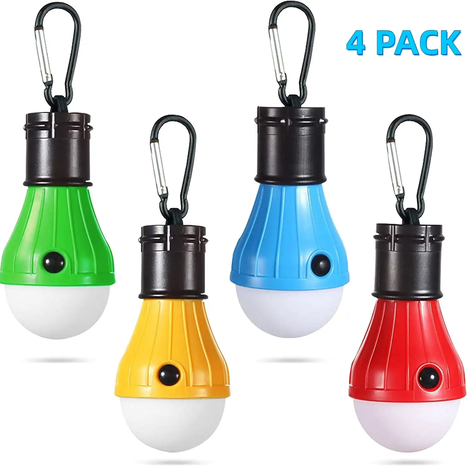Tent Lamp 4 Packs Portable LED Camping Light Bulb Clip Hook Emergency Camp Tent Lantern for Camping Hiking Backpacking Fishing
Tent Lamp 4 Packs Portable LED Camping Light Bulb Clip Hook Emergency Camp Tent Lantern for Camping Hiking Backpacking Fishing