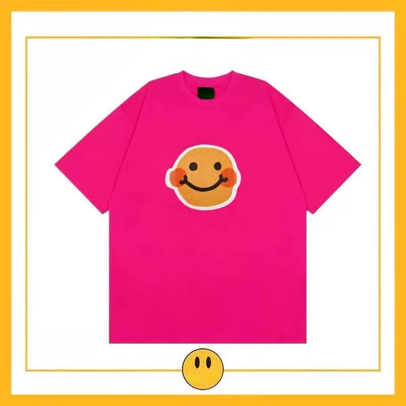 Fashion Brand Streetwear Smiley Face Cotton Short-sleeved Men's Niche Tide Brand Loose Casual Half-sleeve Tops Women
Fashion Brand Streetwear Smiley Face Cotton Short-sleeved Men's Niche Tide Brand Loose Casual Half-sleeve Tops Women