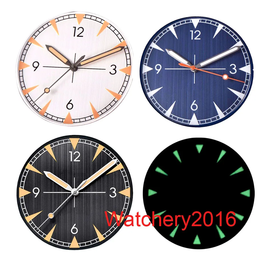 Watch Dial 33.4mm Luminous Black Blue White Dial Hand fit NH35 NH36 MIYOTA 8215 DG MINGZHU 2813 Automatic Movement mens Watches
Watch Dial 33.4mm Luminous Black Blue White Dial Hand fit NH35 NH36 MIYOTA 8215 DG MINGZHU 2813 Automatic Movement mens Watches