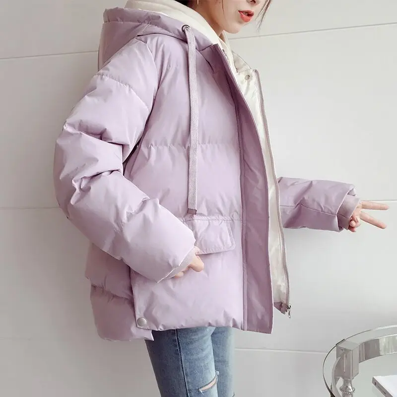 Winter Coat Women 2022 Fashion Winter Jacket Women Cotton padded Warm Parkas Outwear Short Hooded Solid Female Jackets Clothing 
Winter Coat Women 2022 Fashion Winter Jacket Women Cotton padded Warm Parkas Outwear Short Hooded Solid Female Jackets Clothing