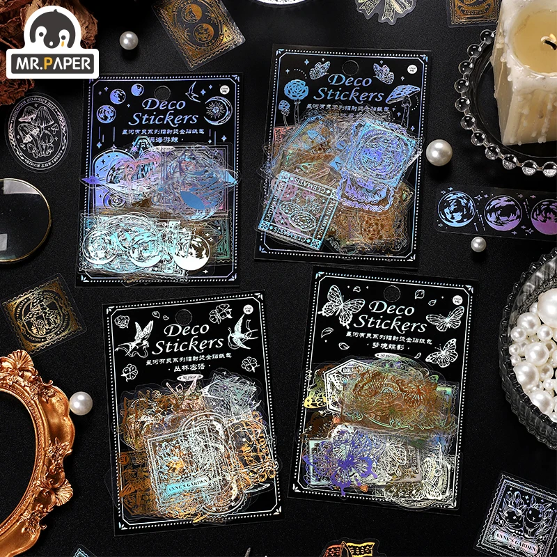 Mr.Paper 4 Kinds Of Design Galaxy Spirit Series Laser Bronzing Pet Sticker Bag Mini Sticker Decoration DIY Pocket Sticker
Mr.Paper 4 Kinds Of Design Galaxy Spirit Series Laser Bronzing Pet Sticker Bag Mini Sticker Decoration DIY Pocket Sticker